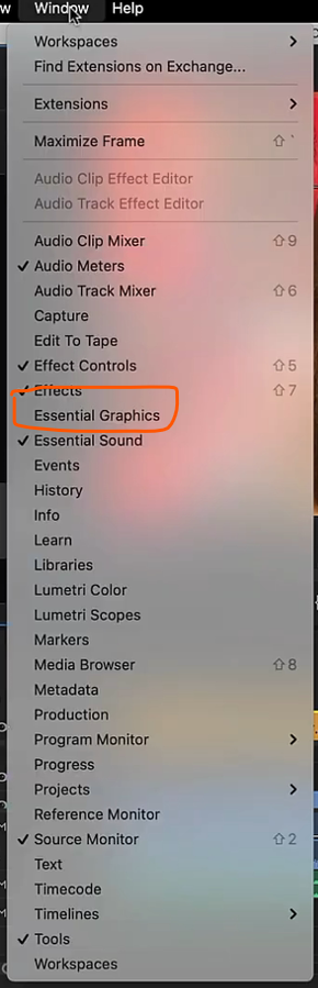 Adobe Premiere Pro 建立字幕