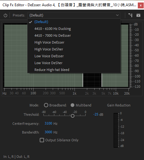 Effect Controls 視窗