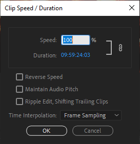 Adobe Premiere Pro 影音播放控制