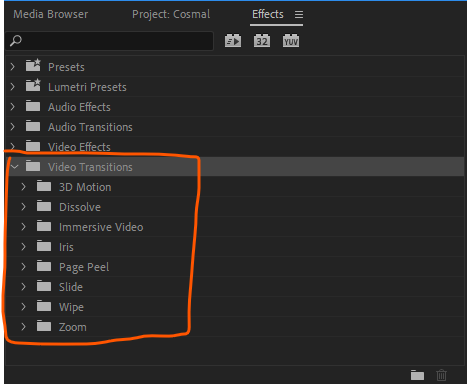 Adobe Premiere Pro 影音轉場 Transitions